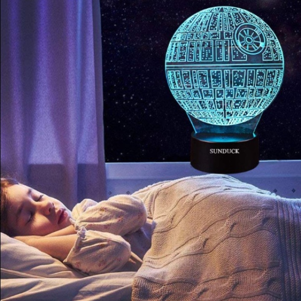 3D Star Wars lamp R2,Millennium Falcon, Death Star